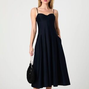 Pleated Midi Dress